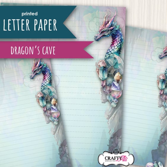 Letter Writing Paper Dragon's Cave