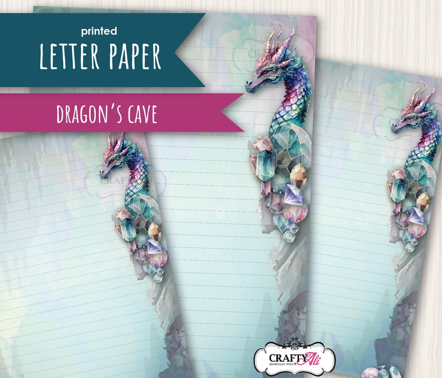 Letter Writing Paper Dragon's Cave