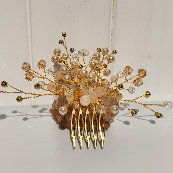 Golden hour occasion hair piece