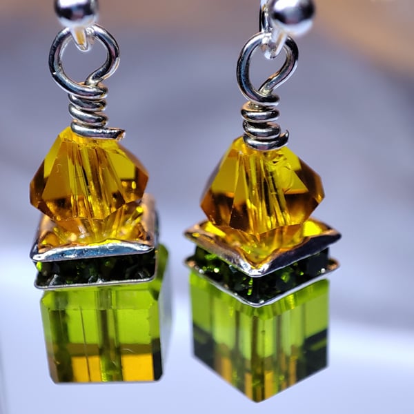 Glass Crystal earrings 