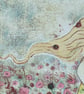 Blond haired beauty floral card - Image 3
