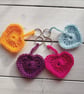 10 Heart keyrings RESERVED - Image 1