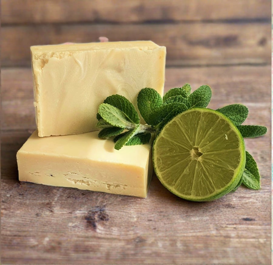 Mint & Lime Handmade Natural Bar Soap 