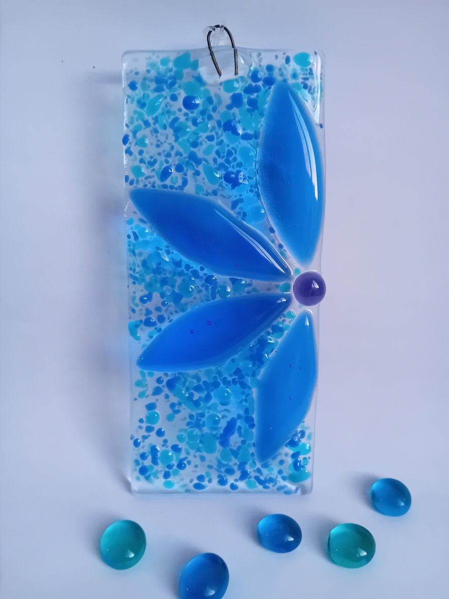 Blue Flower Suncatcher 