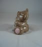 Ceramic Number Three Bear Animal Celebration Birthday Ornament Decoration. - Image 2