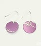 039 - Handmade Aluminium and Silver Reversible Earrings - Image 2