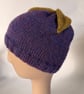 Beanie Hat with Leaf Detail