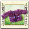 Plum Patterned Cardigan 