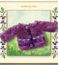 Plum Patterned Cardigan 