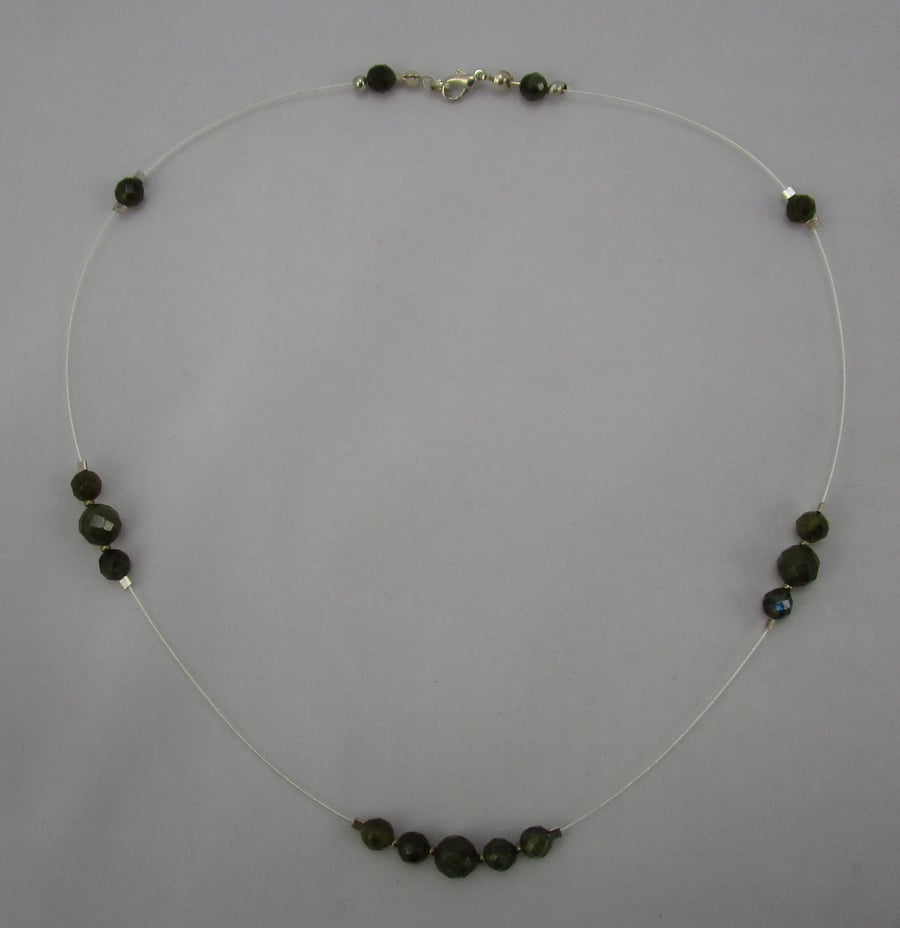 Elegant Labradorite and Sterling Silver Necklace