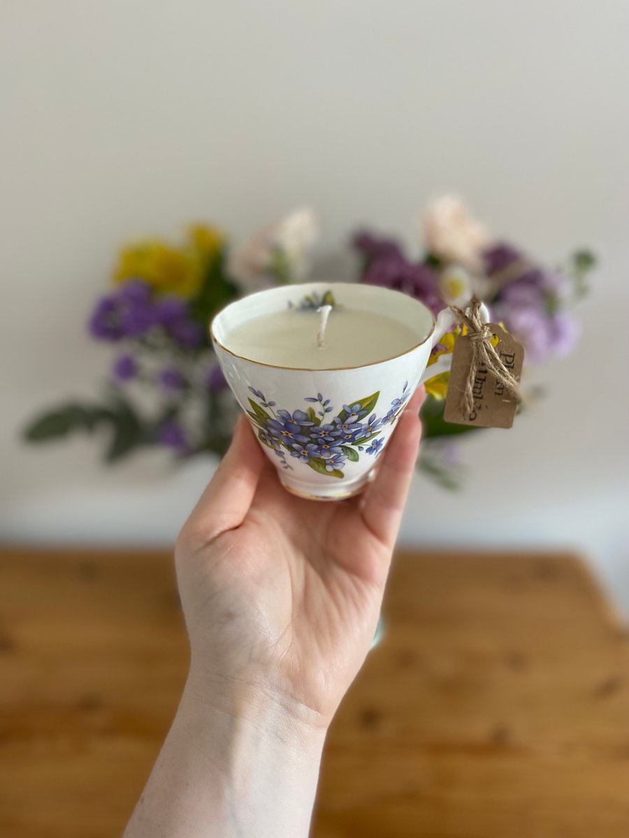 Plum Crumble Tea Cup Candle Perfectly Imperfect