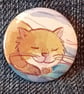 Picture Book  Badge - Sleeping Cat