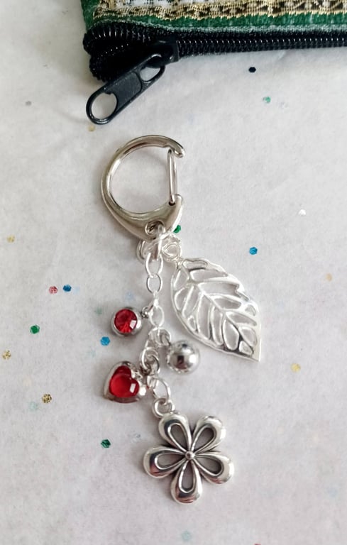 Handmade Flower Bag Charm