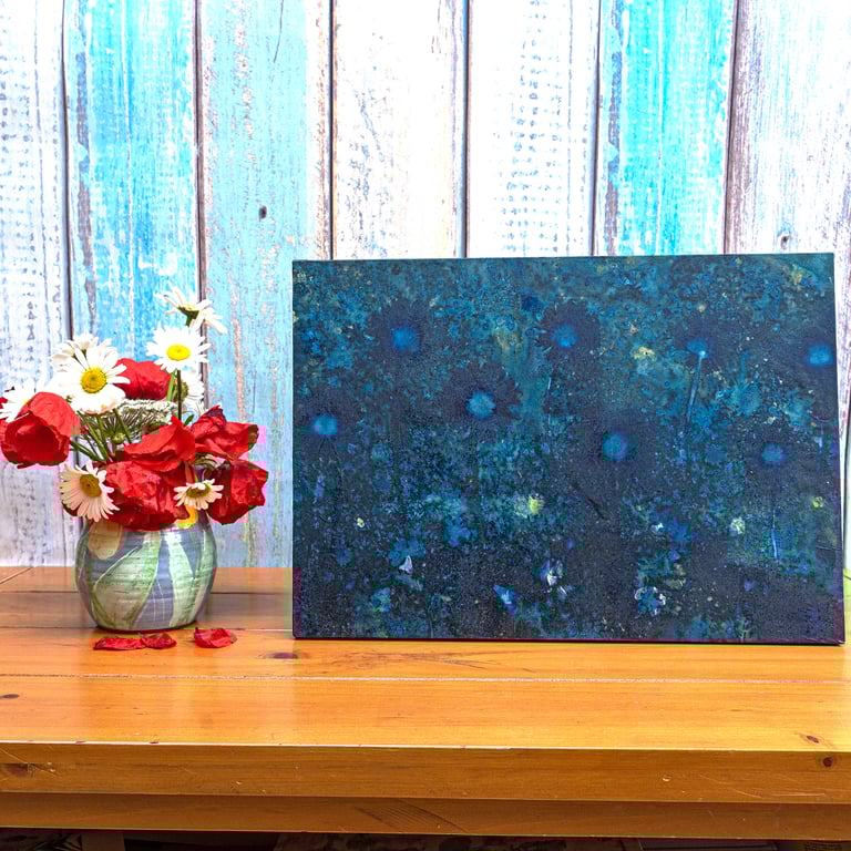 Golden Buttercups and Daisies (SunPrint009)