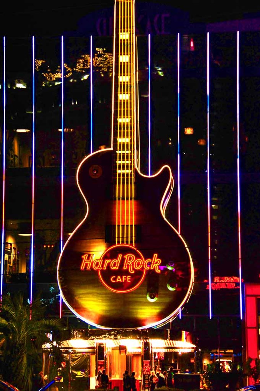 Hard Rock Cafe Guitar Las Vegas United States of America 12"x18" Print