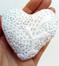 Hand Embroidered Heart Pin Cushion - Image 4