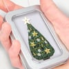 Christmas decoration, 3D tree in a little tin, 