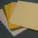 57 sheets assorted paper & card stock, plain & patterned, A4