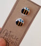 Bee Button Earrings - Image 5