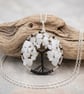 White Quartz Wire Tree Of Life Necklace