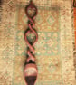 celtic interlace carved wooden lovespoon