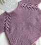 Hand knitted ‘Fearne’ Baby Girl’s Cardigan (3-6 months) - Image 5