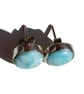 Larimar Studs Earrings Sterling Silver Jewellery Gift 12mm Round Rare Gemstone - Image 3