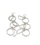 Handmade Dangly Sterling Silver Long Geometric Earrings, Unique Modern Jewellery - Image 3