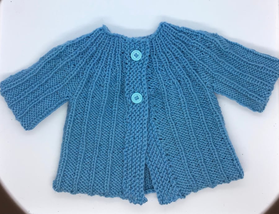 Ribbed Pattern Baby Cardigan 0-3 months 
