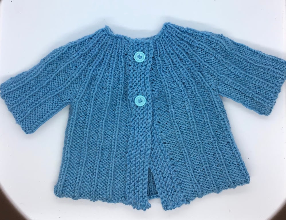 Ribbed Pattern Baby Cardigan 0-3 months 