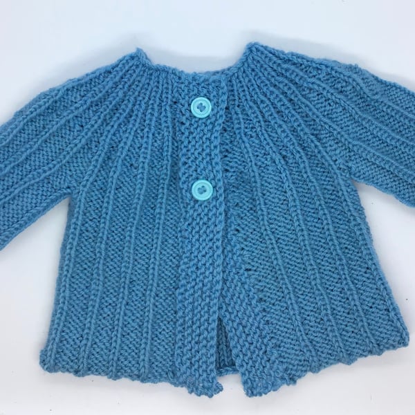 Ribbed Pattern Baby Cardigan 0-3 months 