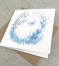 Card Bluebell Wood Blank Floral Card - Image 3