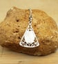 Triangle Filigree boho Amazonite necklace. Virgo jewelry - Image 3
