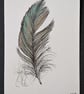 Small Feather Original Drawing - Image 3