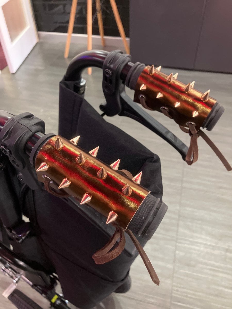 Leather Wheelchair Handle Deterrent (WHDs) - Keep Unwanted Hands OFF Your Wheels