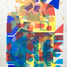 Donkey Confusion No.1 A2 collage screenprint