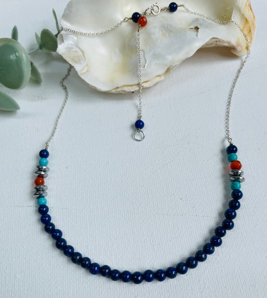 Lapis Lazuli beaded necklace