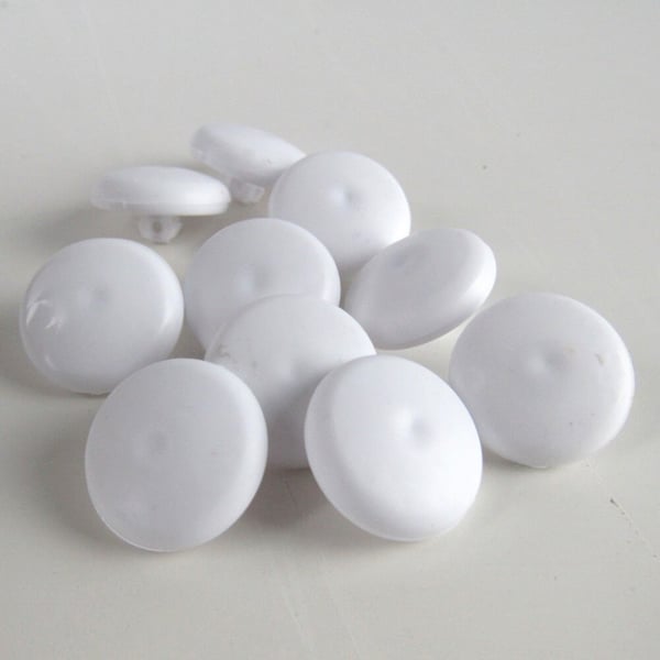 10 Nylon Cover Button Blanks Size 30 19mm