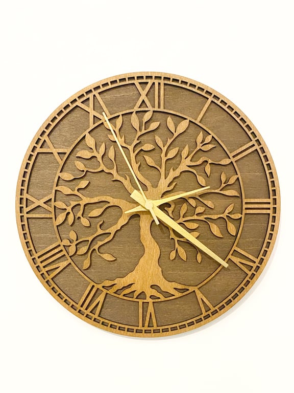 Tree Of Life Wooden Clock 