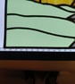 Handmade Stained Glass Rainbow & Sunset Landscape Panel - Image 3