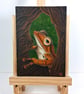 Tree Frog Acrylic Painting