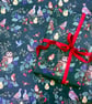Pack of 2 sheets with tags of Season's Tweetings Christmas Wrapping Paper - Image 3