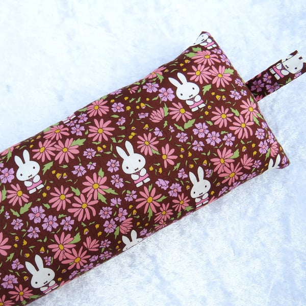Keyboard wrist rest, made Liberty Tana Lawn, Prairie Day