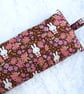 Keyboard wrist rest, made Liberty Tana Lawn, Prairie Day