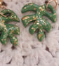 Monstera leaf dangly earrings - Image 4
