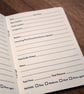 Single A6 ‘Walking’ pocket log book with typographic design cover - Image 4