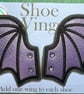 Bat Wings, Embroidered shoe,boot wings - Purple - Image 1