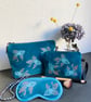 Teal Koi Fish Velvet Lavender Infused Eye Mask - Image 6