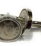 1968 Irish coin cufflinks- Great gift idea. Genuine Irish 3d threepence coin cuf