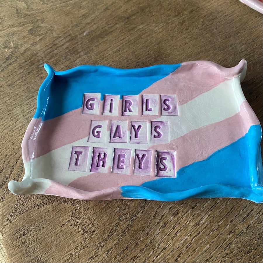 Girls, gays, theys decorative trinket dish